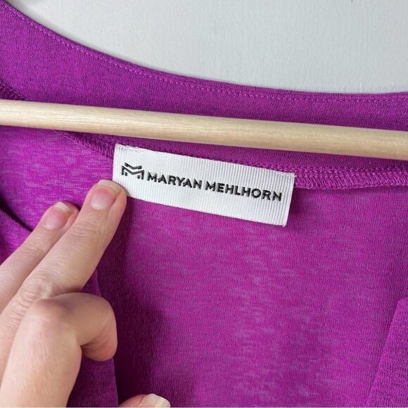 Maryan Mehlhorn Womens Size Medium Swim Cover Up Fuchsia Tunic Beach Vacation - Picture 7 of 10